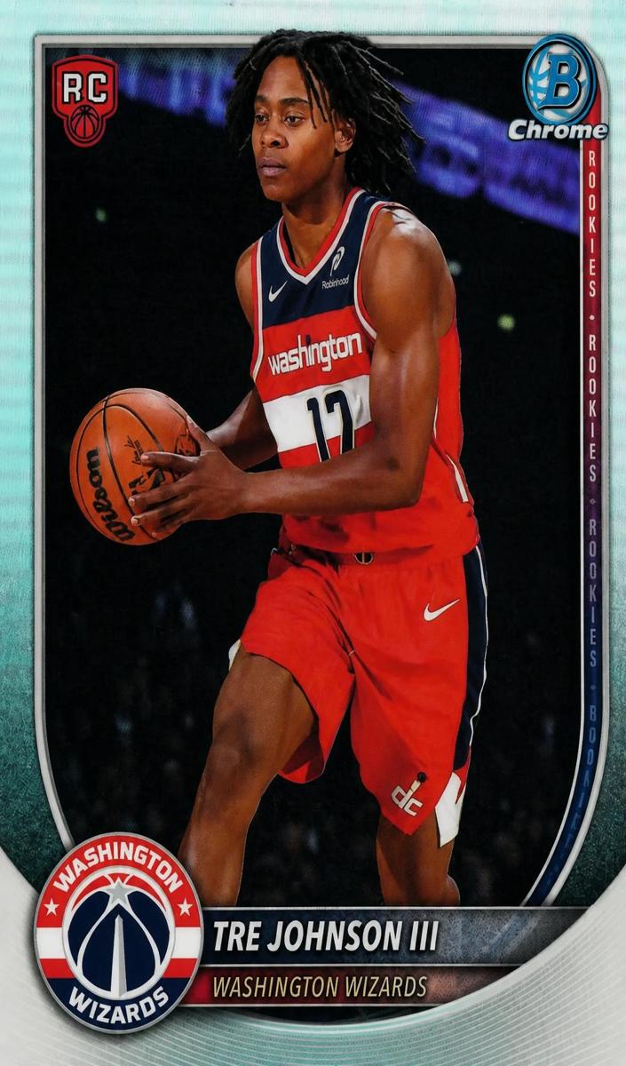 Tre Johnson III 2025 Bowman Red Rookie Variation Basketball