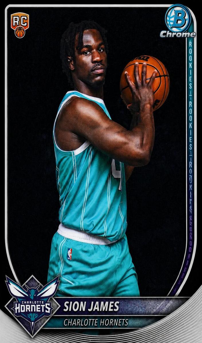 Sion James 2025 Bowman Basketball card