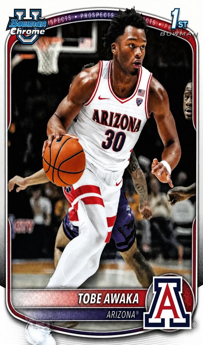 Tobe Awaka 2025 Bowman Basketball card
