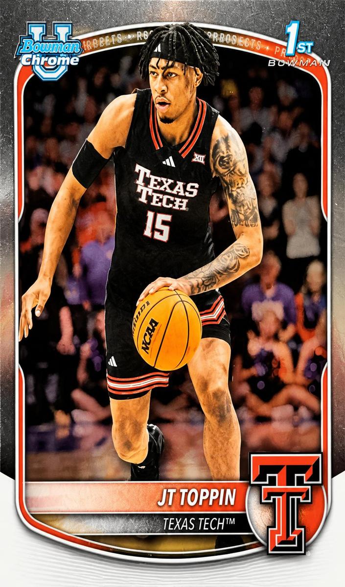 JT Toppin 2025 Bowman Basketball card