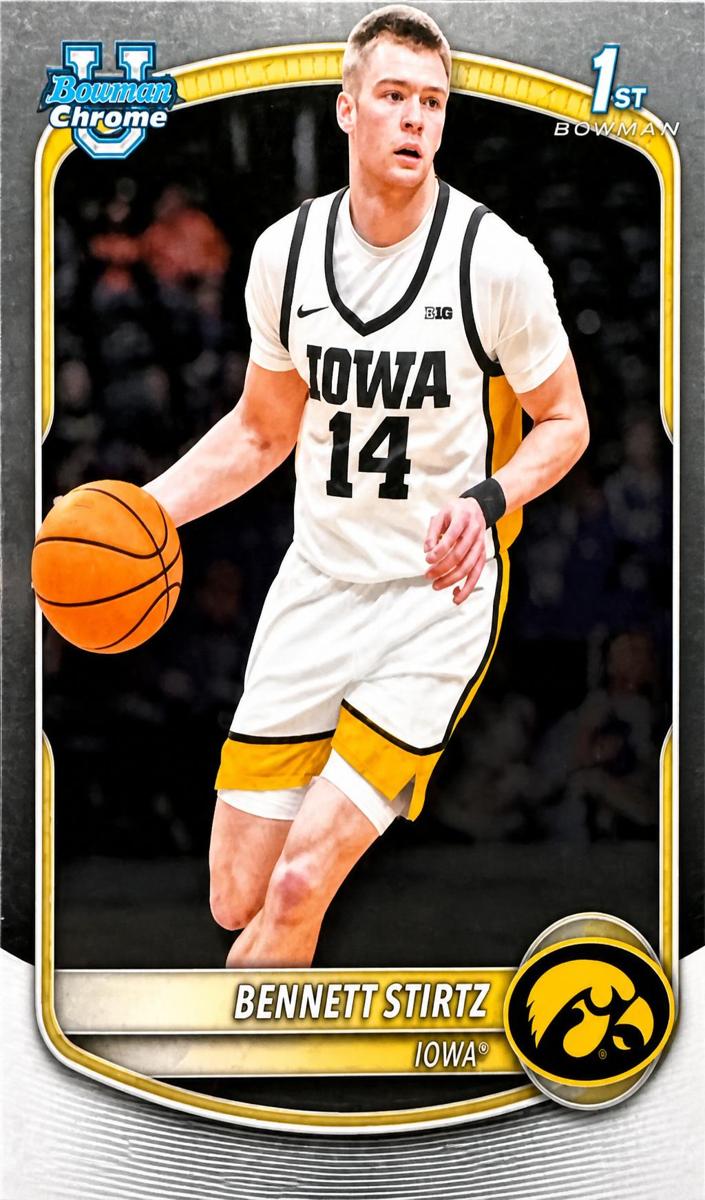 Bennett Stirtz 2025 Bowman Basketball card