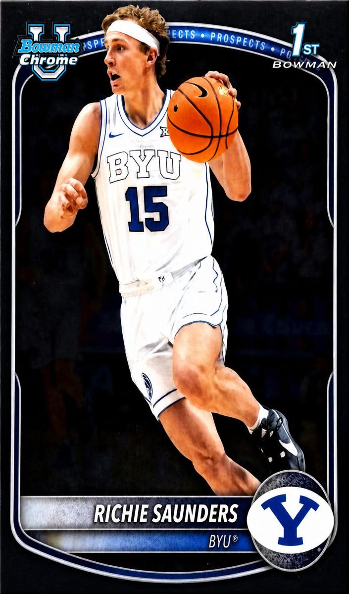 Richie Saunders 2025 Bowman Basketball card