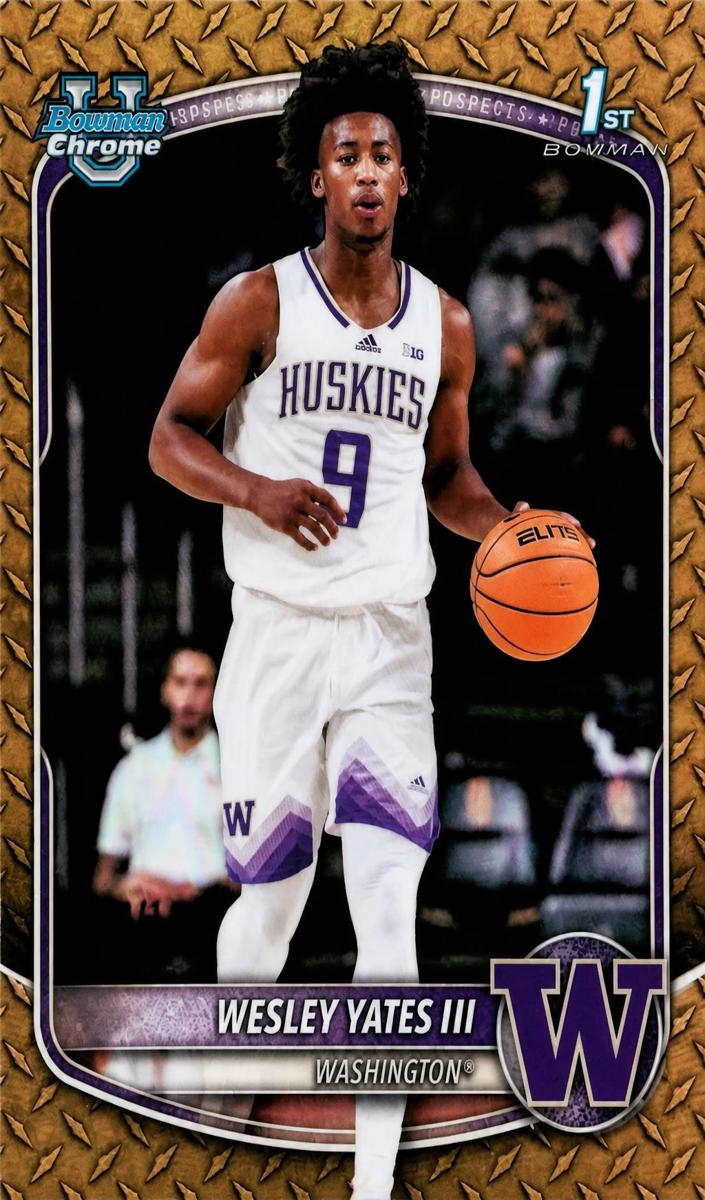 Wesley Yates III 2025 Bowman Basketball card