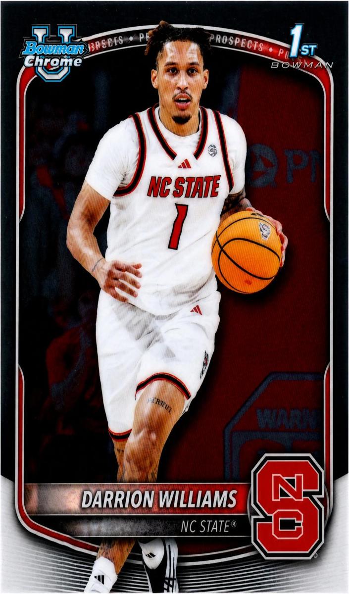 Darrion Williams 2025 Bowman Basketball card