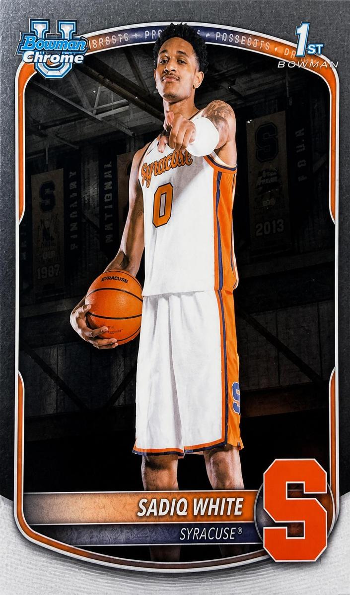 Sadiq White 2025 Bowman Basketball card