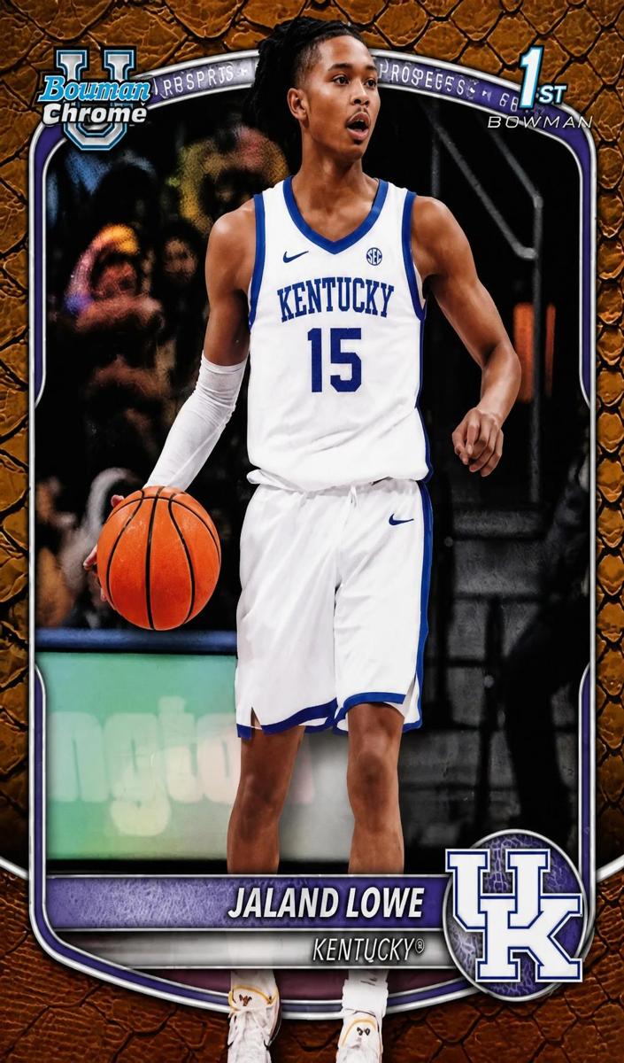 Jaland Lowe 2025 Bowman Basketball card
