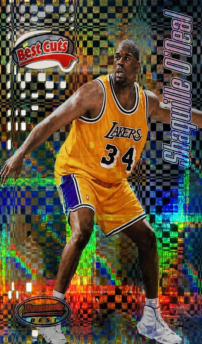 1997 Bowman's Best Shaquille O'Neal [Atomic Refractor] #BC10 card