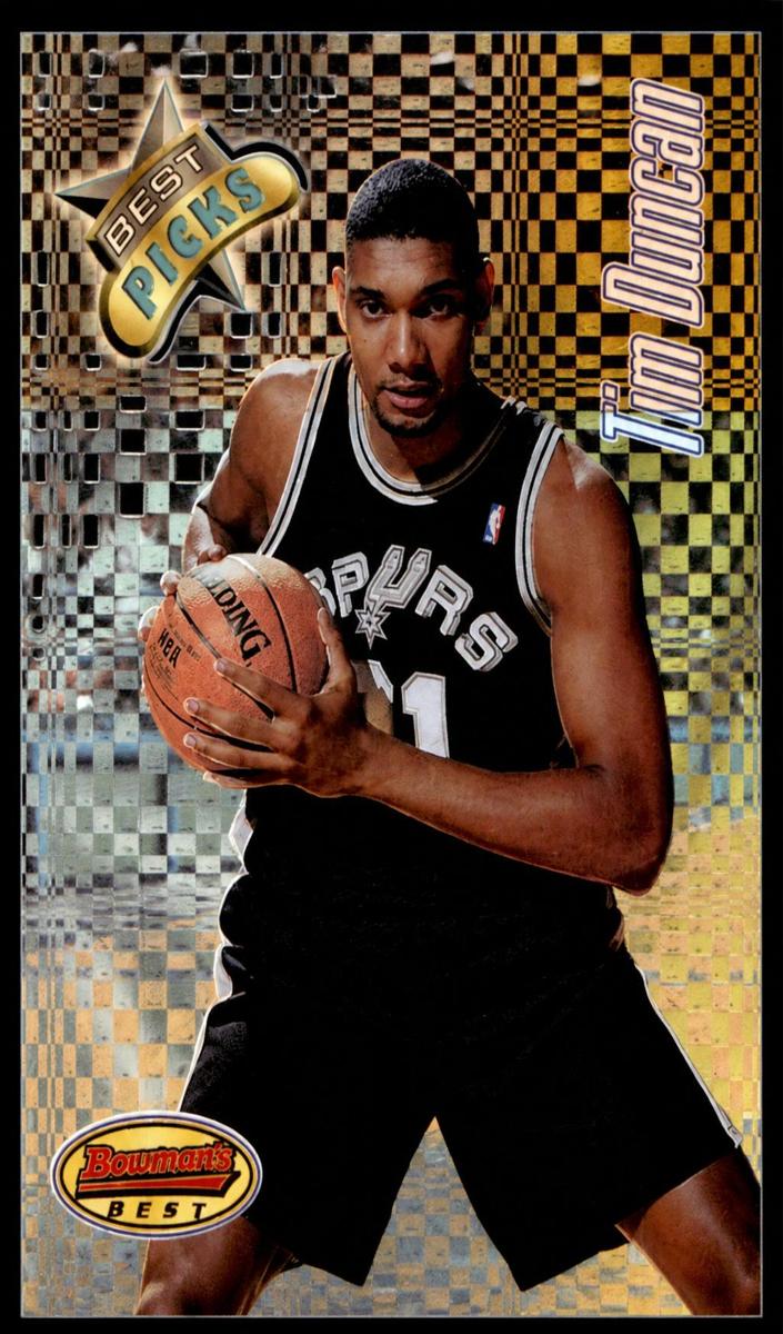 1997 Bowman's Best Picks Tim Duncan #BP8 card