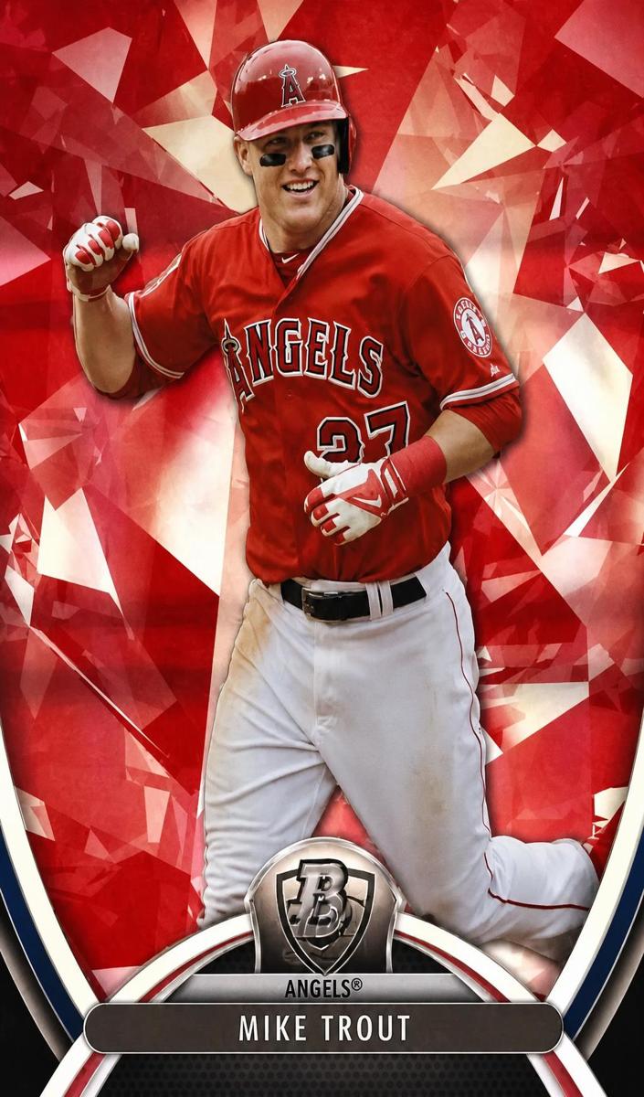 2013 Bowman Platinum Mike Trout [Ruby] #2 card
