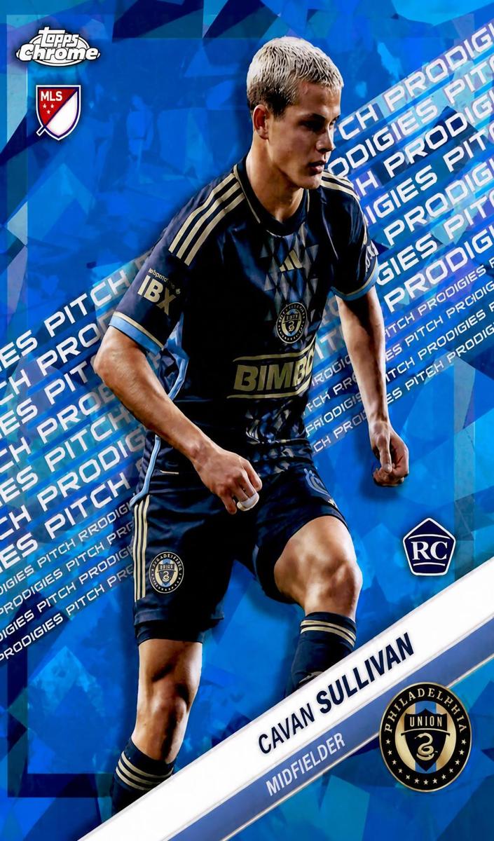 2025 Topps Chrome Sapphire MLS Cavan Sullivan [Red] #176 card