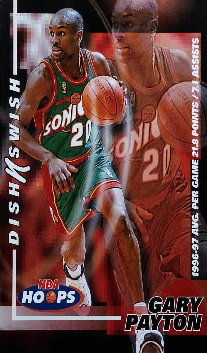1997 Hoops Gary Payton #8 card