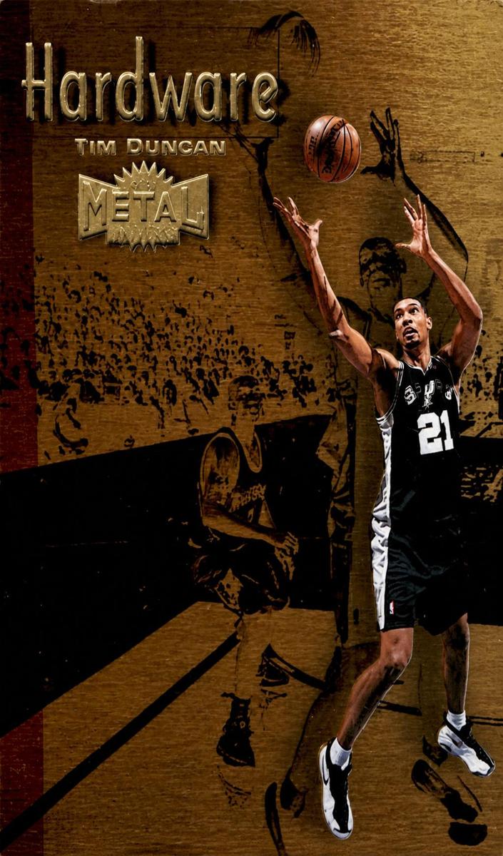 1997 Metal Universe Championship Hardware Tim Duncan #12 card