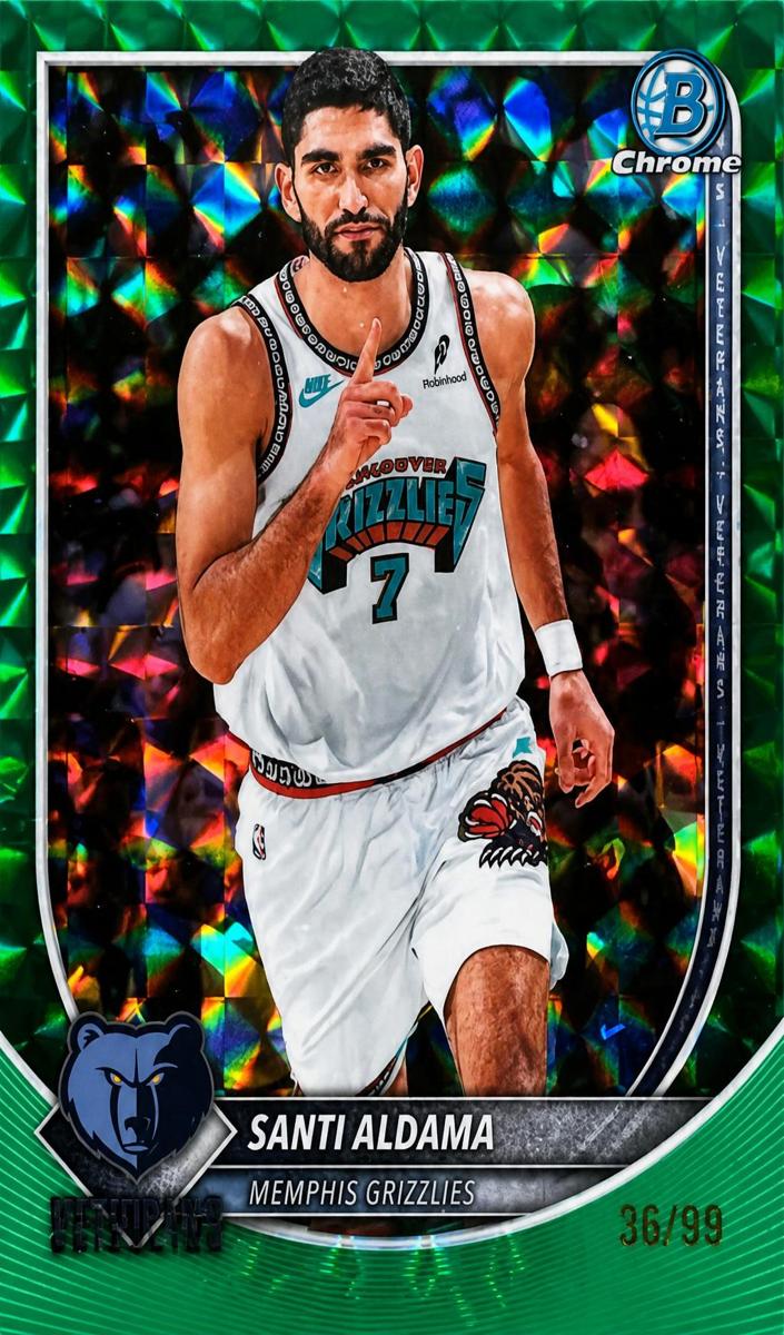 Santi Aldama 2025 Bowman Basketball card