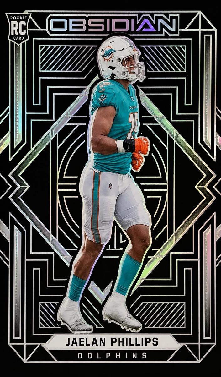 2021 Panini Obsidian Jaelan Phillips #166 card
