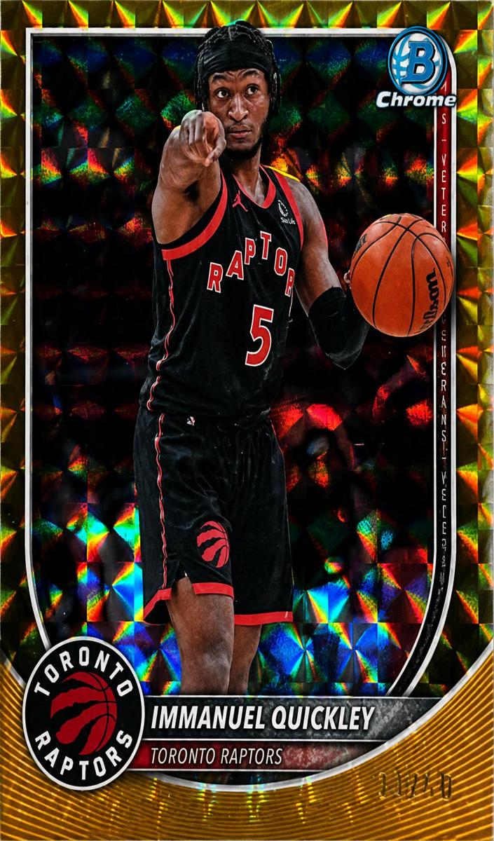 Immanuel Quickley 2025 Bowman Basketball card