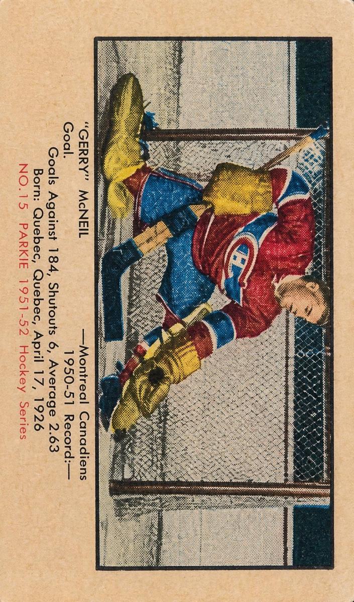 1951 Gerry McNeil #15