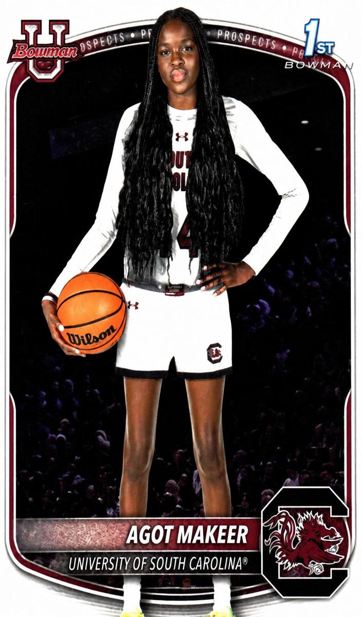 Agot Makeer 2025 Bowman Basketball card
