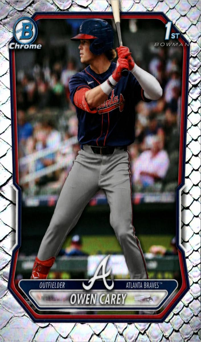 2026 Bowman Chrome Prospect Owen Carey #BCP-69 card