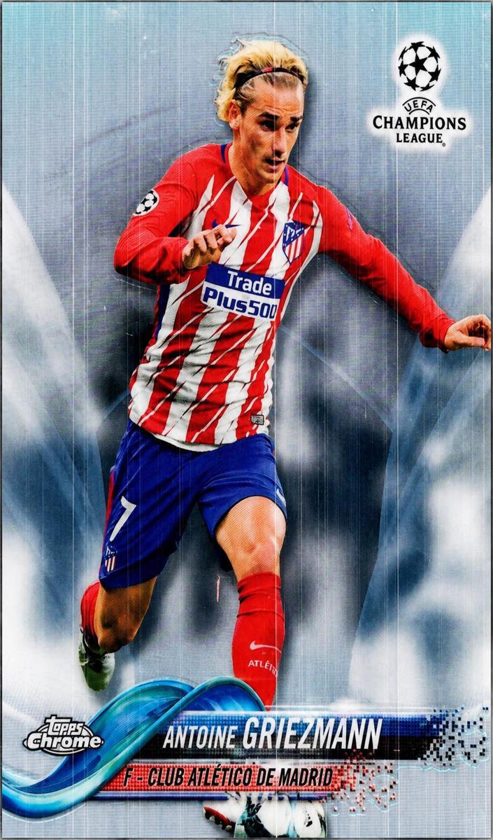 2017 Topps Chrome UEFA Champions League Antoine Griezmann [Refractor] #51 card