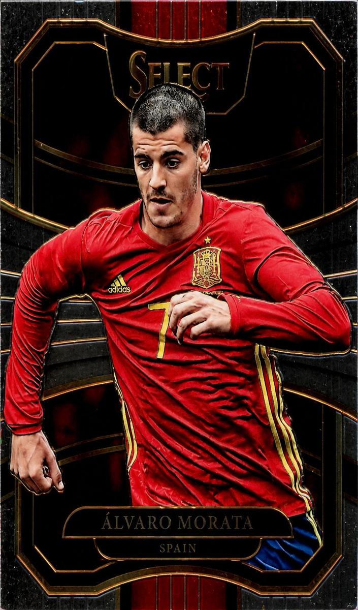 2017 Panini Select Alvaro Morata [Blue] #74 card