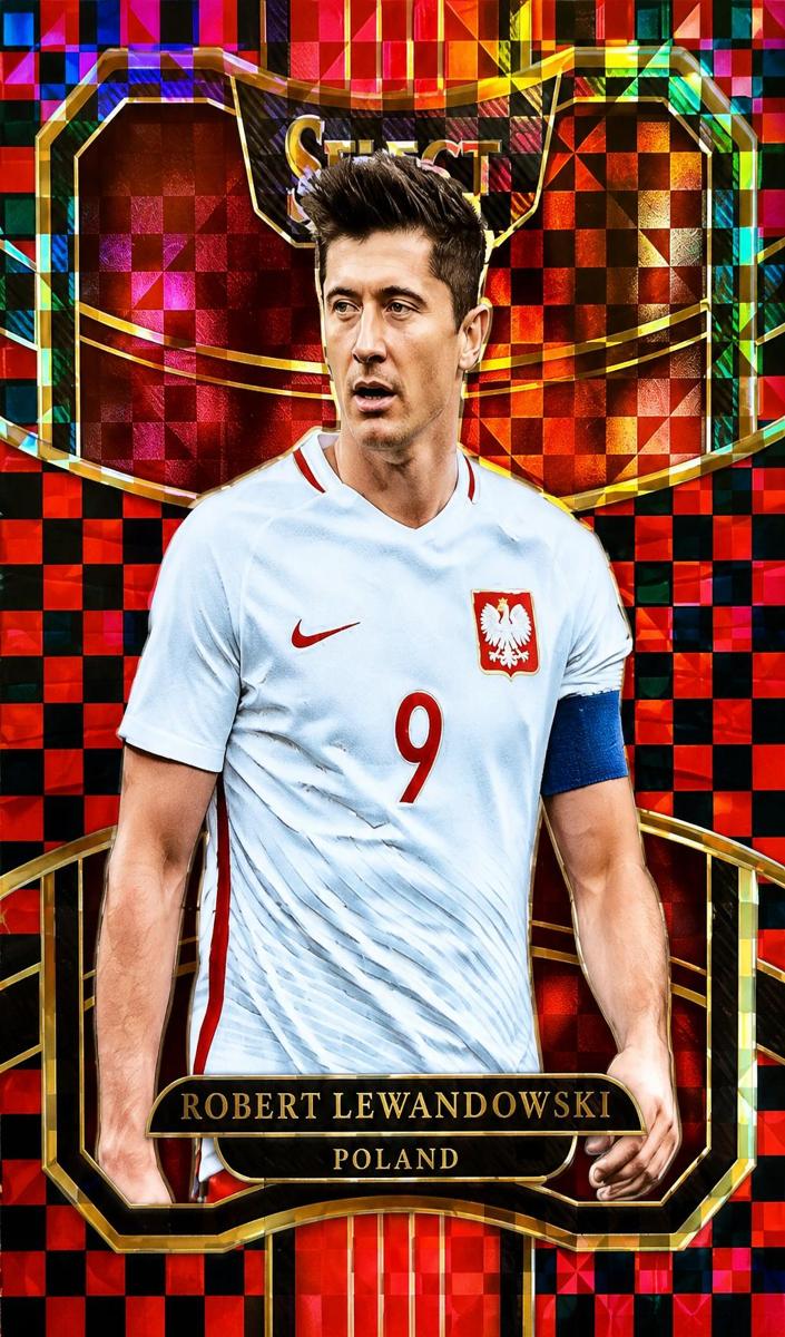 2017 Panini Select Robert Lewandowski [Checkerboard] #30 card