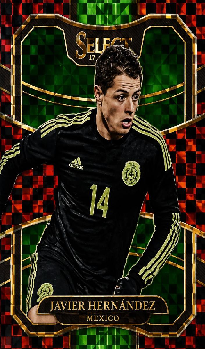 2017 Panini Select Javier Hernandez [Checkerboard] #24 card