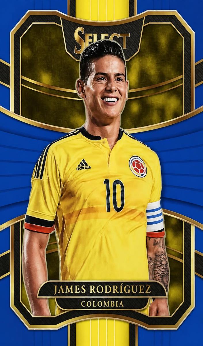 2017 Panini Select James Rodriguez [Blue] #80 card