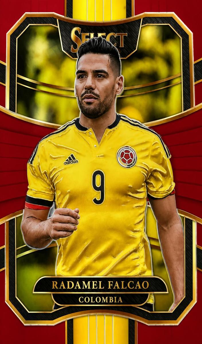 2017 Panini Select Radamel Falcao [Maroon] #95 card