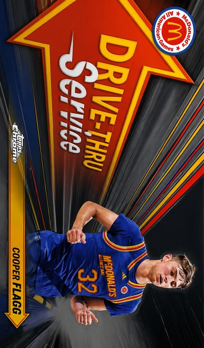 2024 Topps Chrome McDonald’s All American Drive Thru Service Cooper Flagg #DTS-COF card