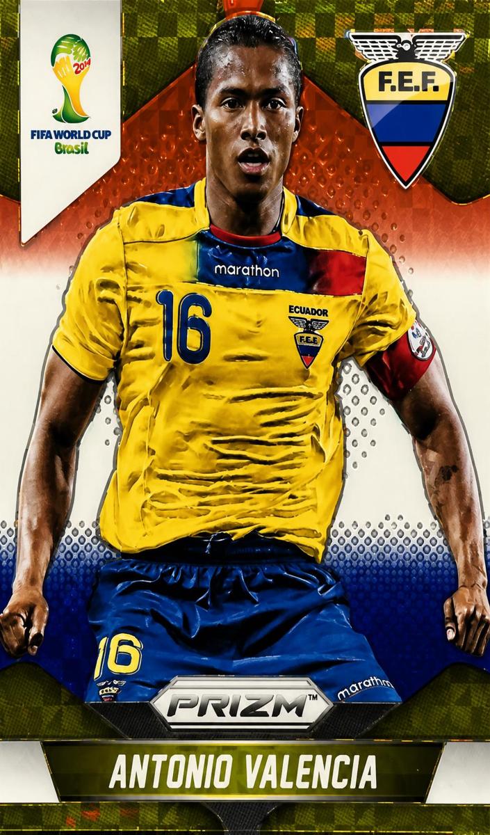 2014 Antonio Valencia [Red White and Blue Plaid] #64
