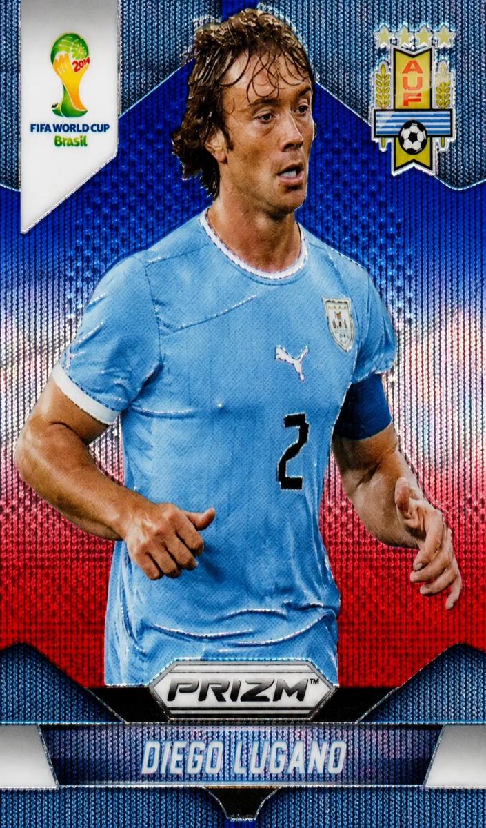 2014 Diego Lugano [Blue and Red Wave] #191