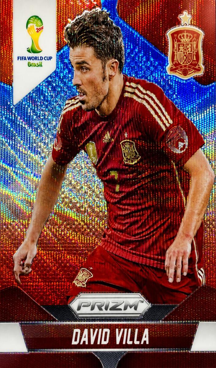 2014 David Villa [Blue and Red Wave] #178
