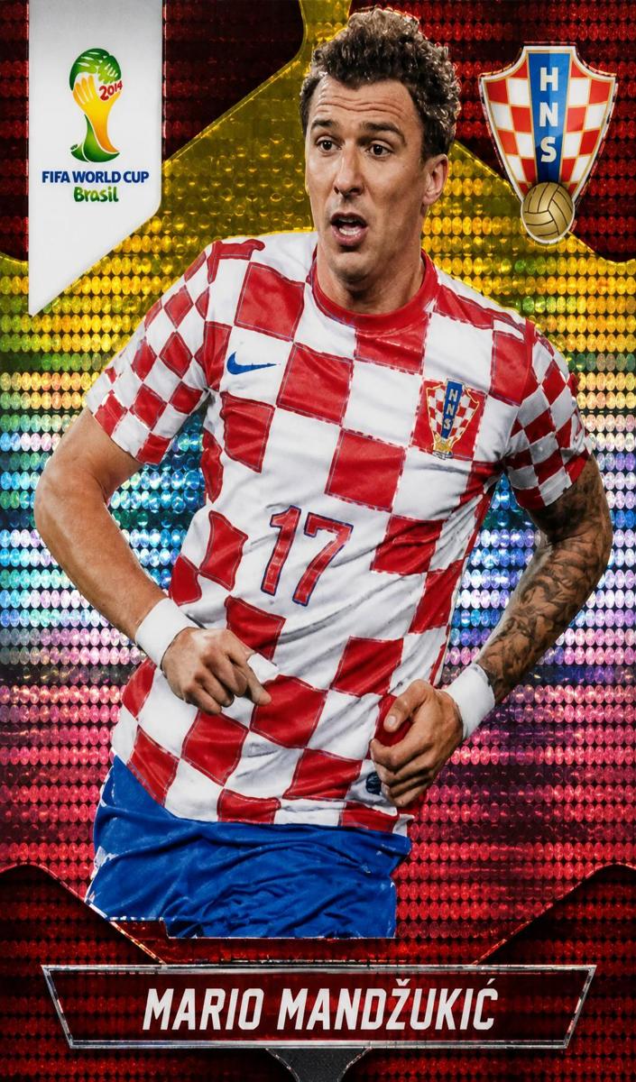 2014 Mario Mandzukic [Yellow and Red Pulsar] #120