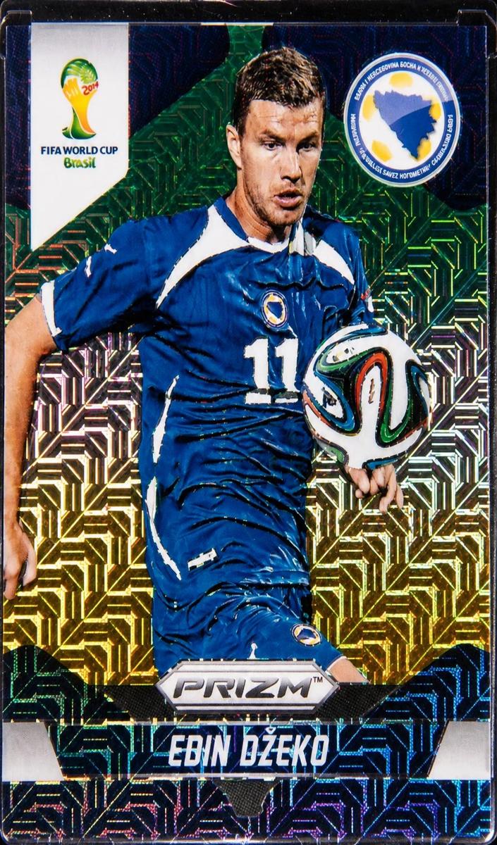 2014 Panini Prizm World Cup Edin Dzeko [El Samba] #26 card