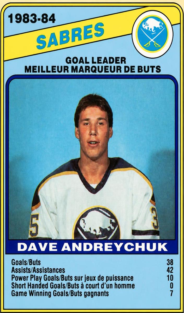 1984 O-Pee-Chee Dave Andreychuk #353 card