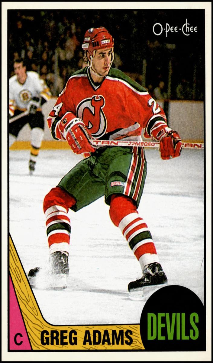 1987 O-Pee-Chee Greg Adams #135 card