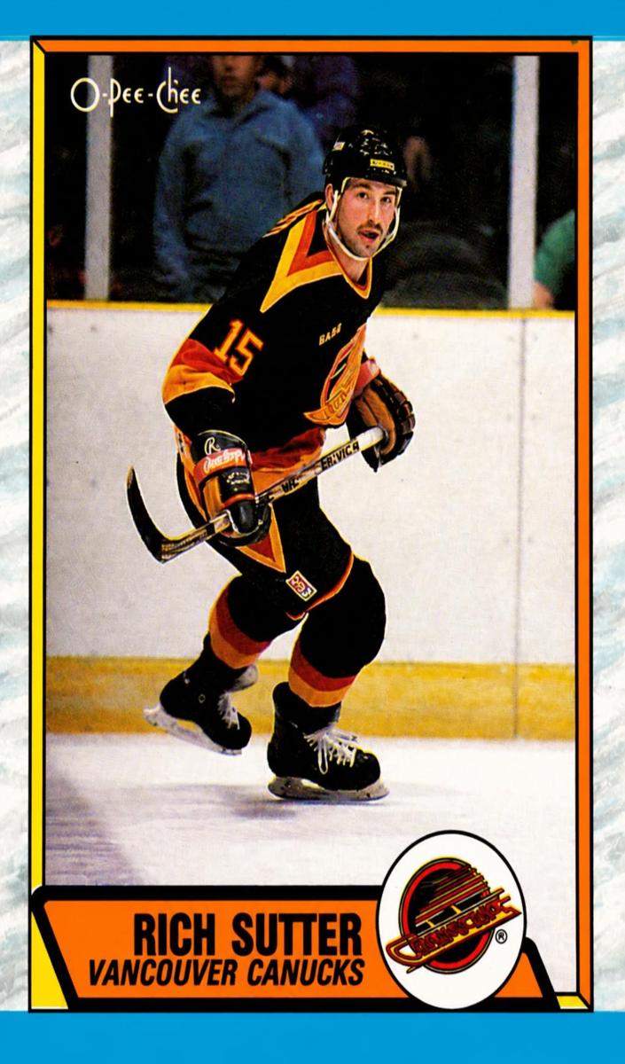 1989 O-Pee-Chee Rich Sutter #282 card