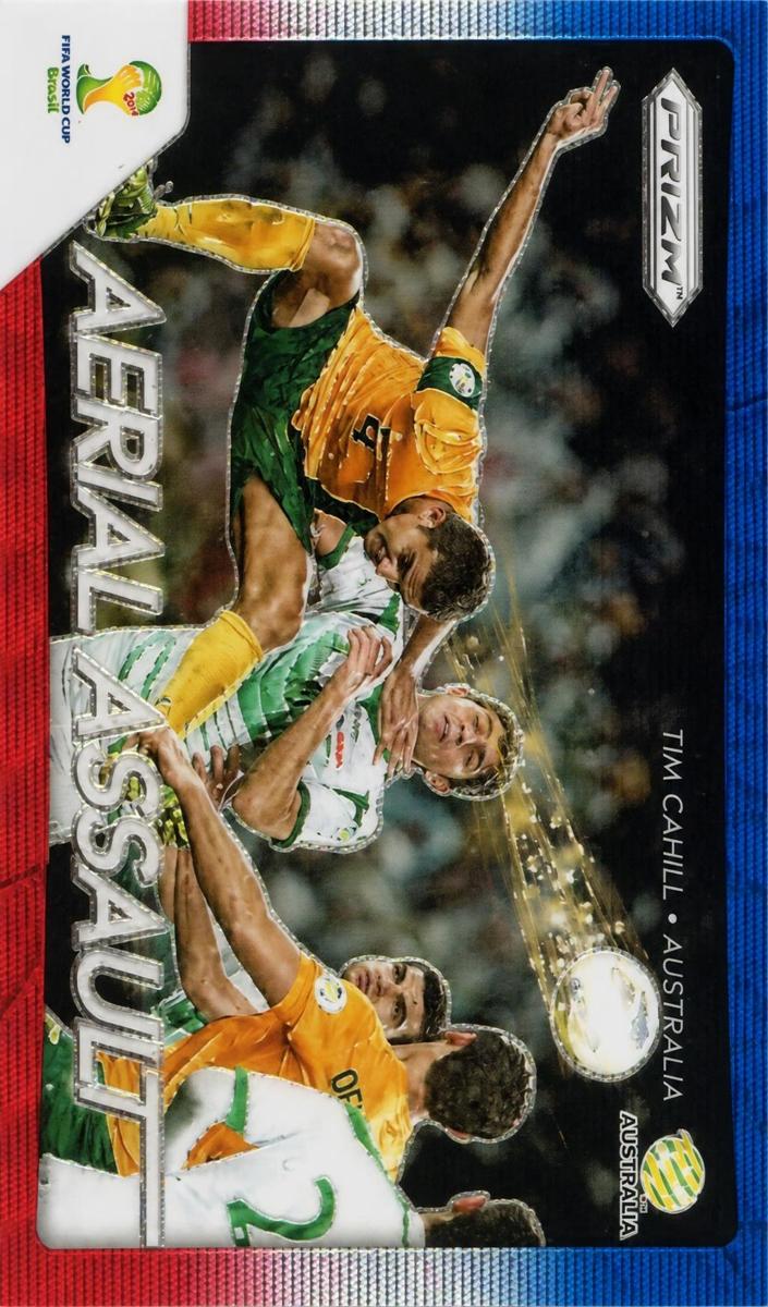 2014 Panini Prizm World Cup Tim Cahill [Blue & Red Blue Wave] #3 card