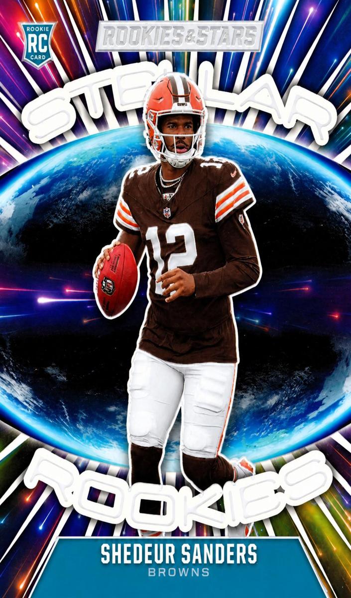 2025 Panini Mosaic Rookie Scripts Shedeur Sanders #1 card