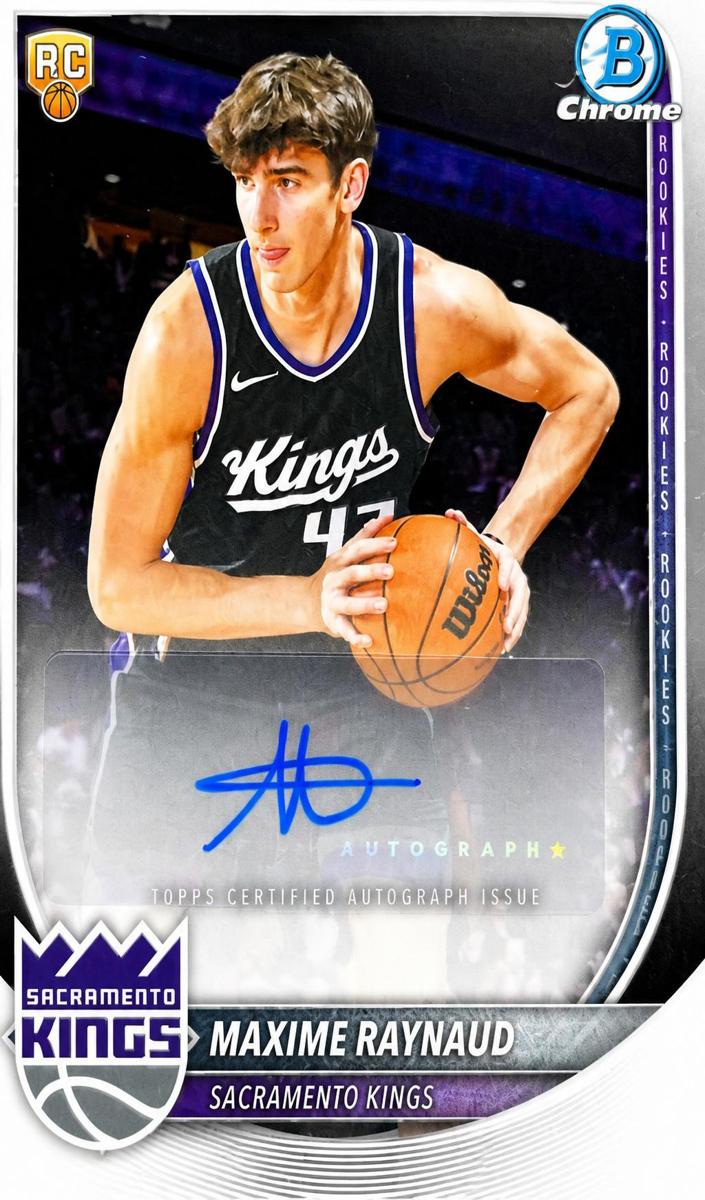 Maxime Raynaud 2025 Bowman Basketball card