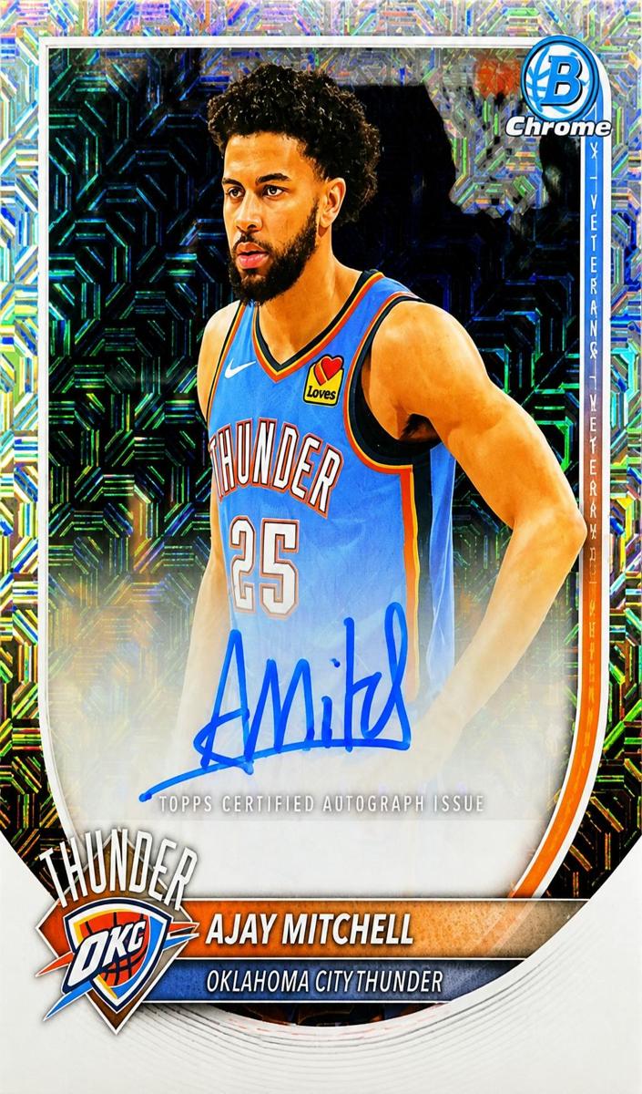 Ajay Mitchell 2025 Bowman Basketball card