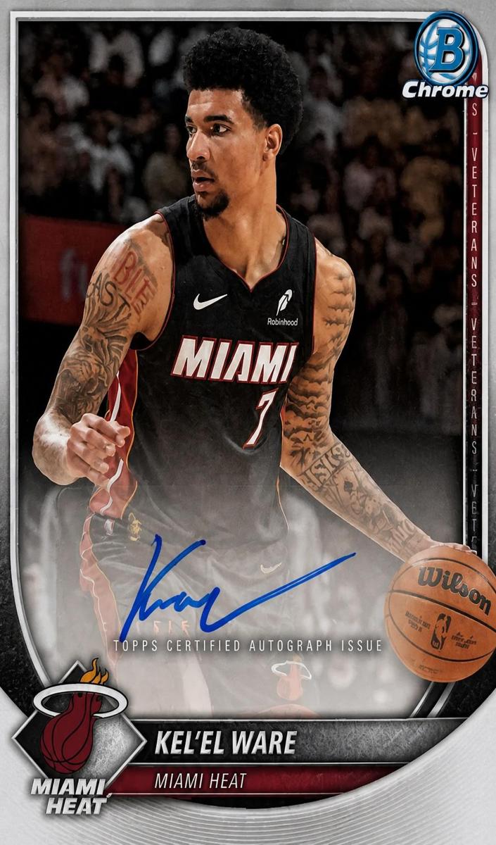 Kel'el Ware 2025 Bowman Chrome Autographs Basketball