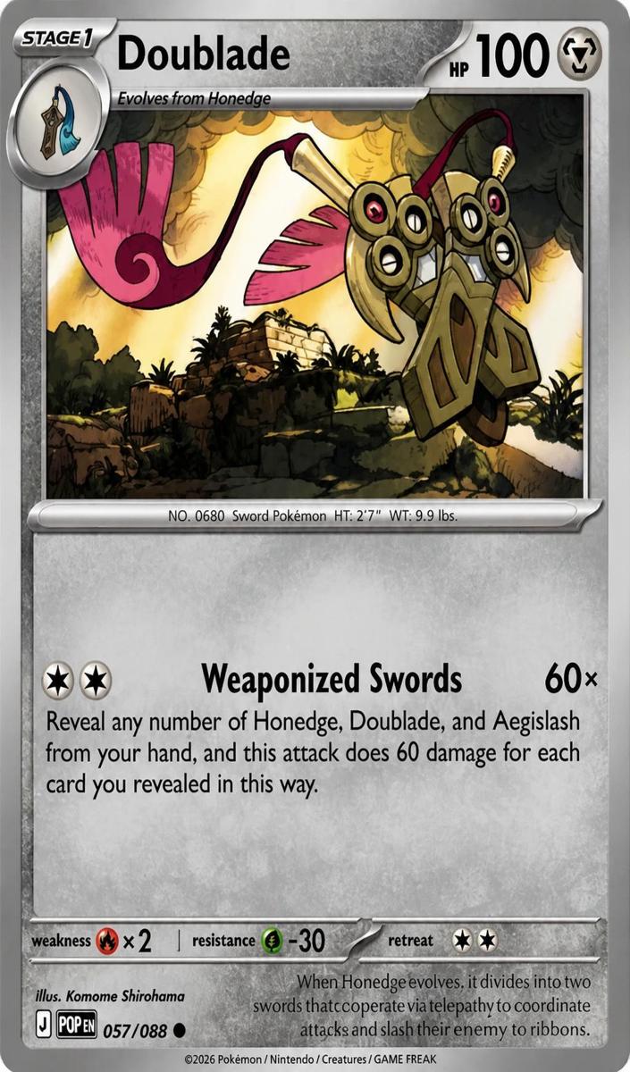 Doublade 2026 Pokemon Mega Evolution Perfect Order