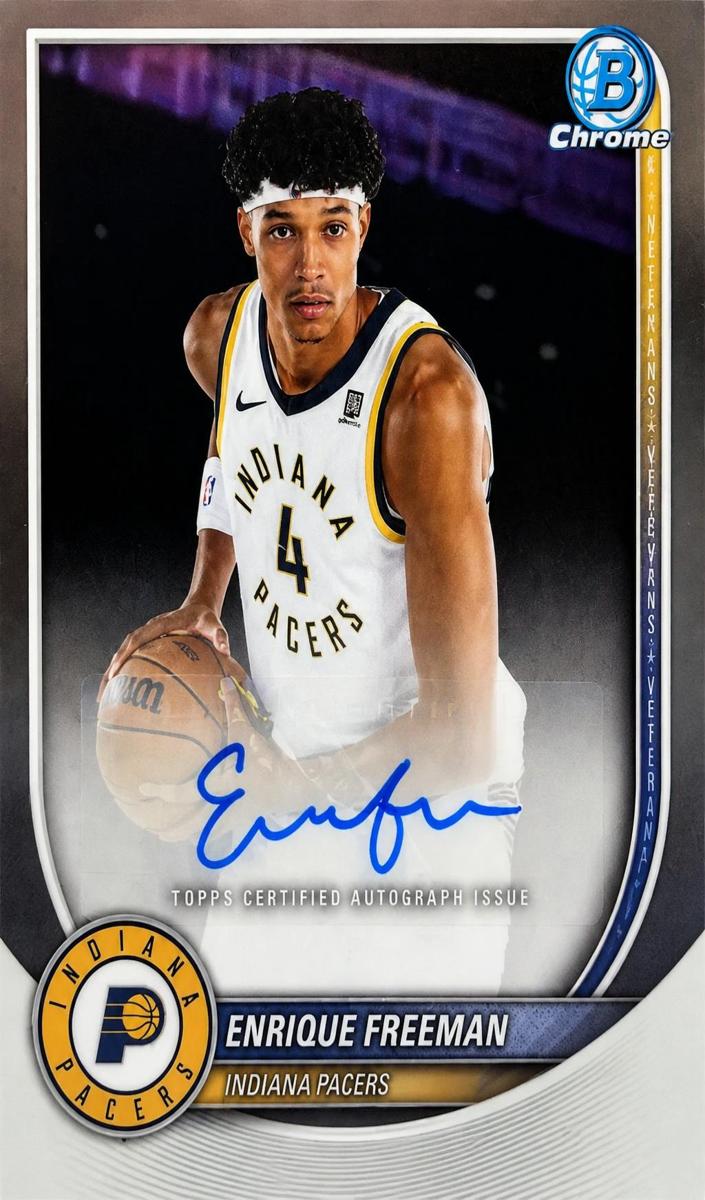 Enrique Freeman 2025 Bowman Basketball card
