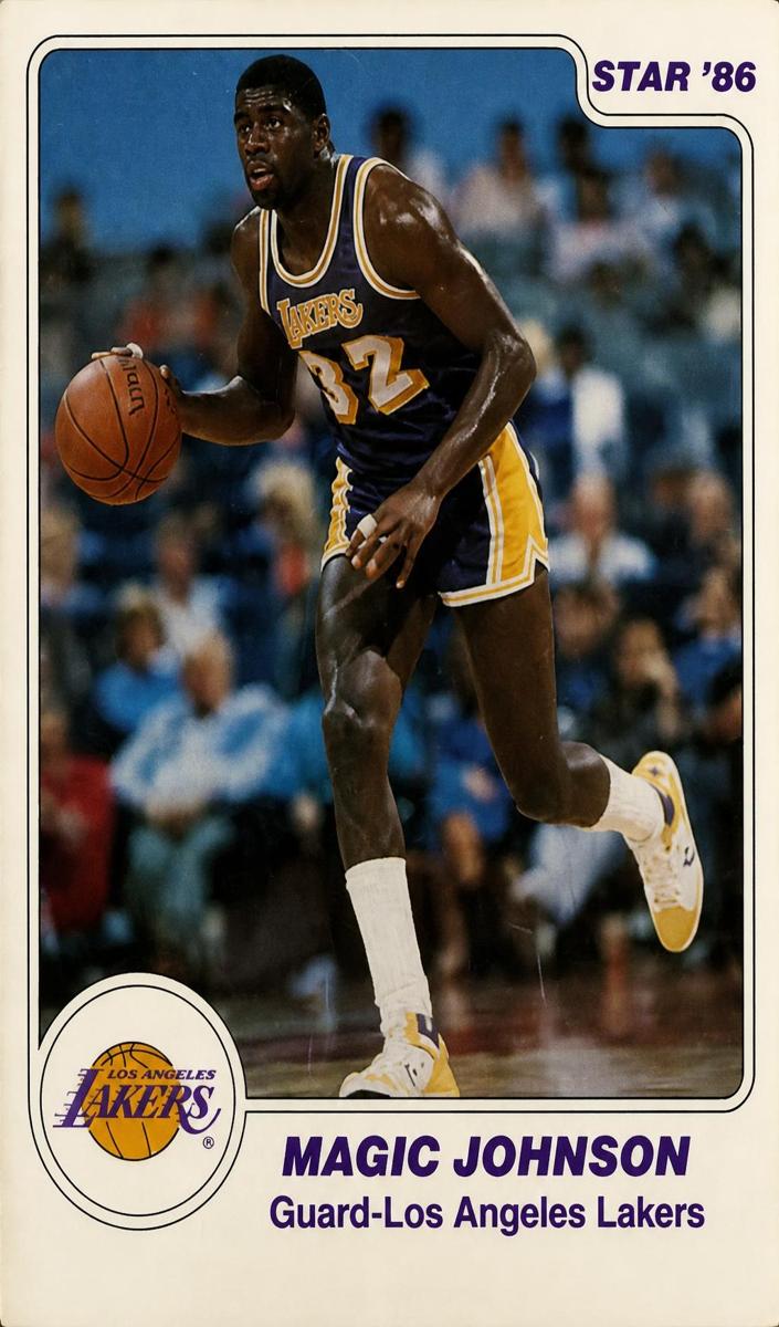 1985 Star Magic Johnson #28 card
