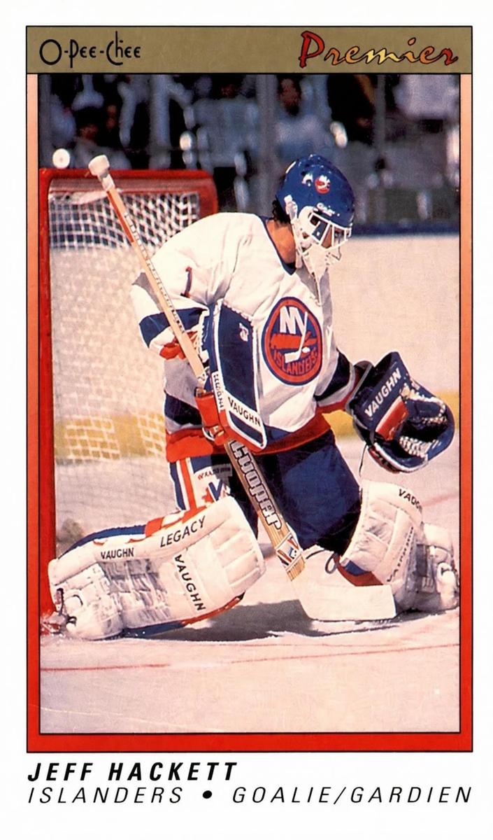1990 O-Pee-Chee Premier Jeff Hackett #39 card