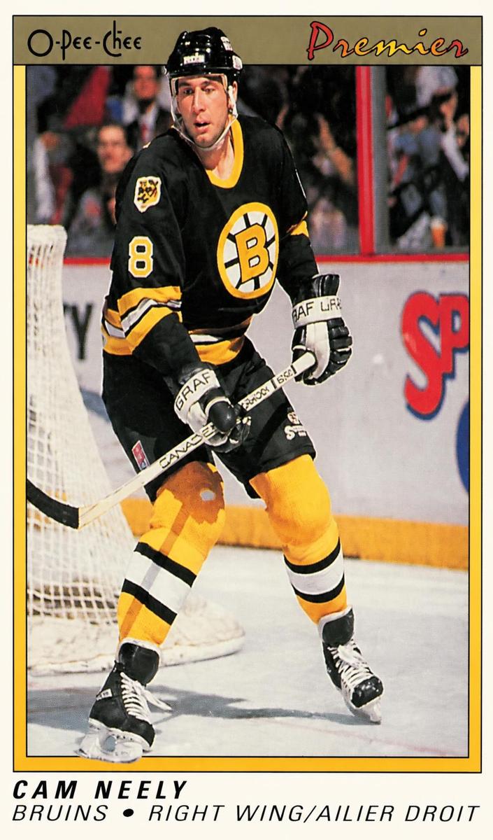 1990 O-Pee-Chee Premier Cam Neely #82 card