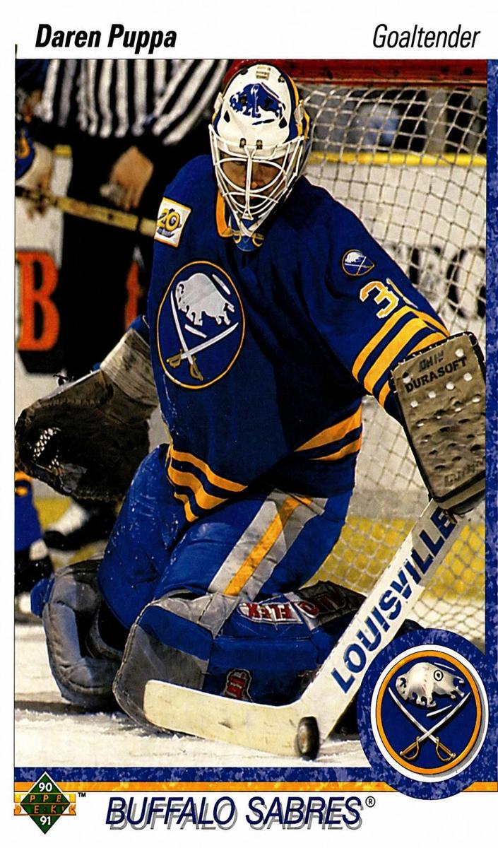 1990 Upper Deck Daren Puppa #166 card