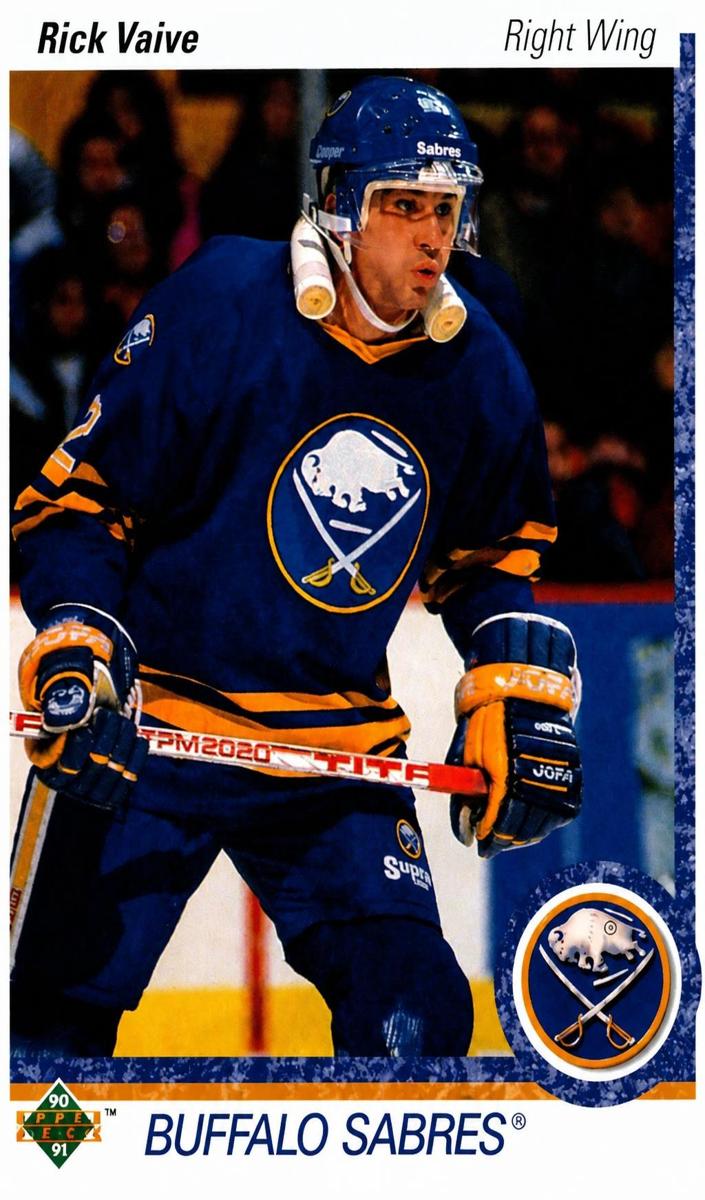 1990 Upper Deck Rick Vaive #376 card