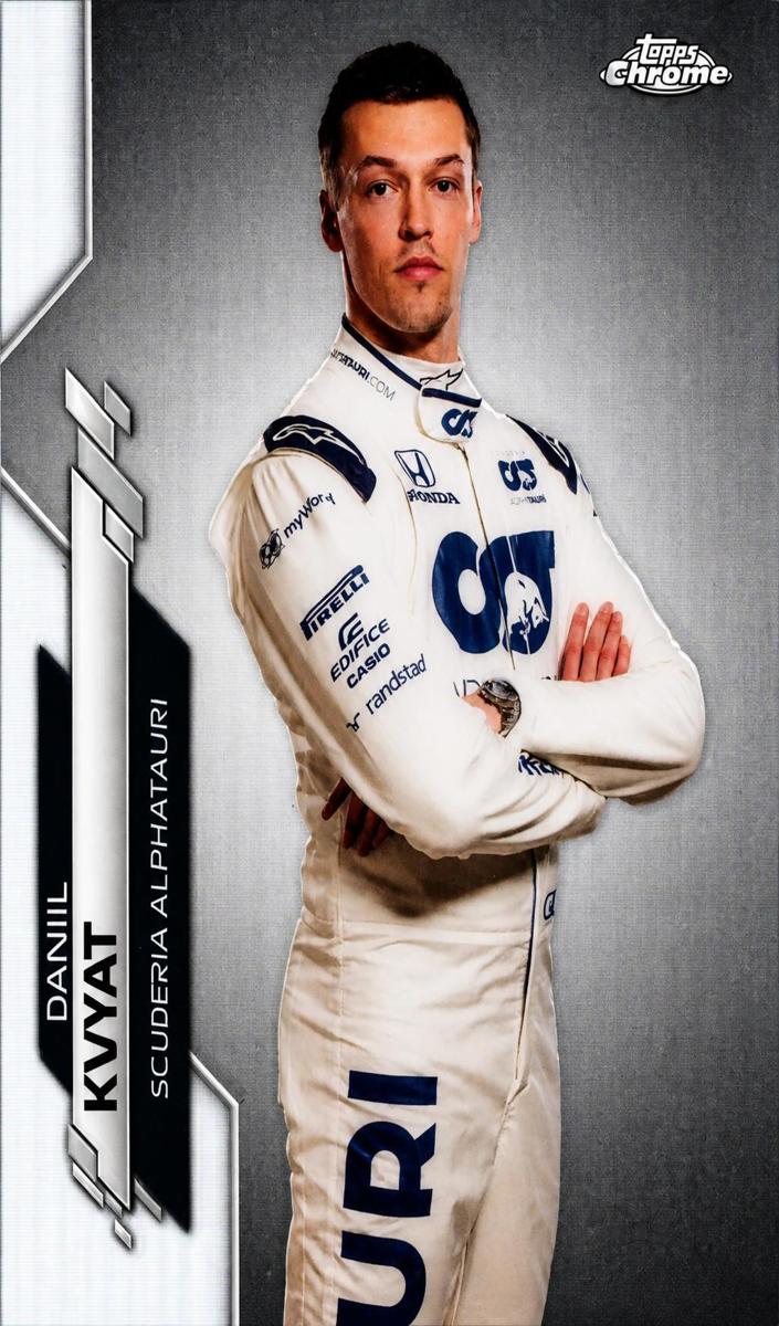 2020 Topps Chrome F1 Daniil Kvyat [Refractor] #12 card